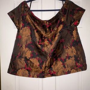 ASOS Black and Brown Floral Women's Blouse